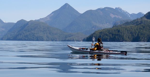Sea kayaking Johnstone Straight