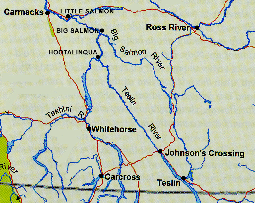 Map of the Teslin